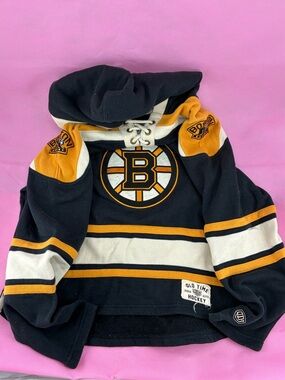 Boston Bruins Old Time Hockey Hoodie Youth Large